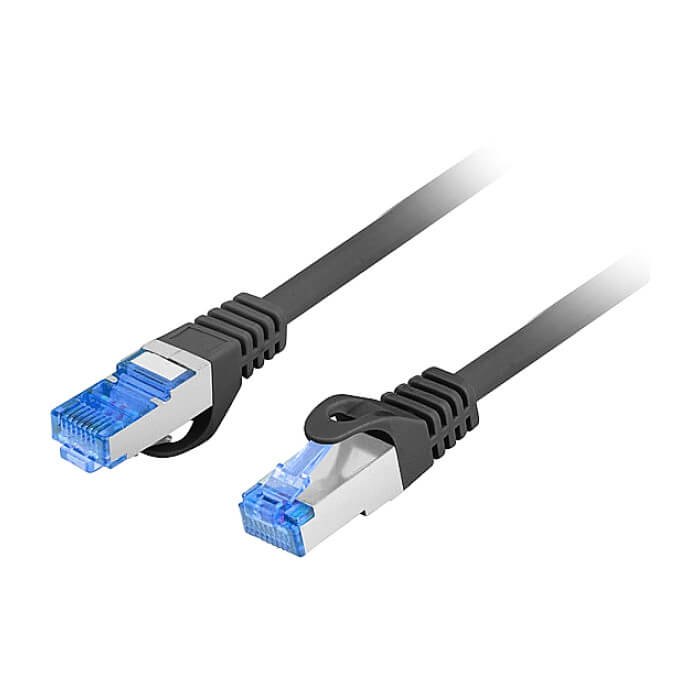 Кабел - Lanberg patch cord CAT.6A FTP LSZH CCA 10m Fluke Passed, black ID 72326