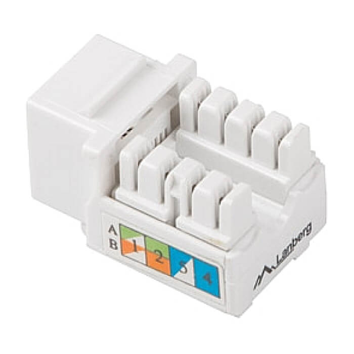 Lanberg keystone module RJ45 90° UTP CAT.6 ID 72029 (тъмнейл - 2)