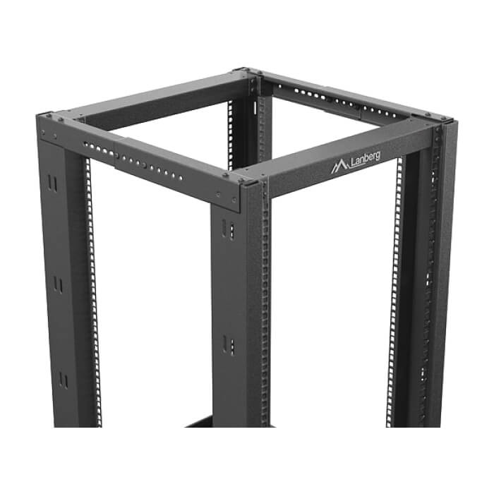 Lanberg open rack 19" 18U 600x800 black ID 87218 (тъмнейл - 4)