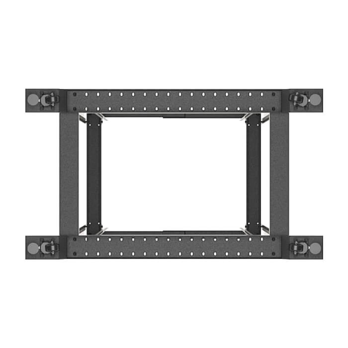 Lanberg open rack 19" 42U 600x1000 black ID 87217 (тъмнейл - 4)