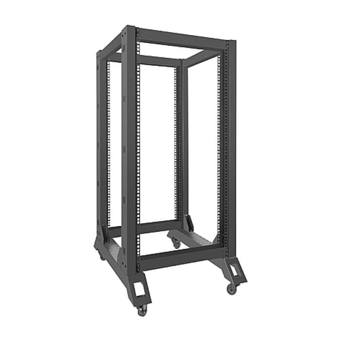 Lanberg open rack 22U 600x800, black ID 71907 (тъмнейл - 4)