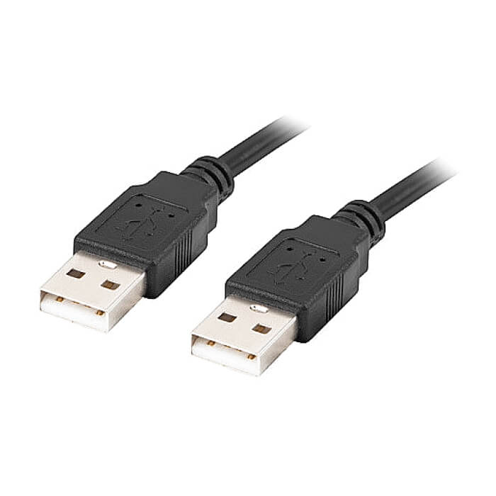 Lanberg USB-A M/M 2.0 cable 1.8m black ID 86828 (тъмнейл - 2)