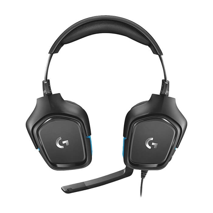 Logitech G432 Surround Headset, 50 mm Drivers, 7.1 DTS Headphone:X 2.0 Surround, Leather Ear Cushions, PC, Nintendo Switch, PS4, Xbox One, Black ID 74595 (тъмнейл - 4)