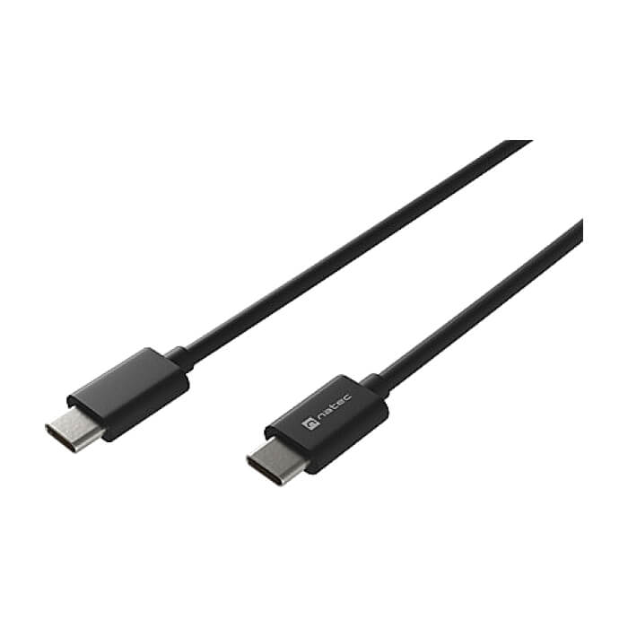 Natec USB-C(M) -> USB-C (M) 2.0 cable 2m pd 100w Black ID 78030 (тъмнейл - 2)