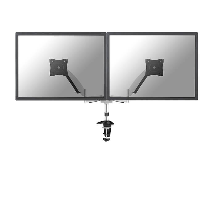Neomounts by NewStar Flat Screen Desk Mount (clamp/grommet) for 2 Monitor Screens ID 66781 (тъмнейл - 2)