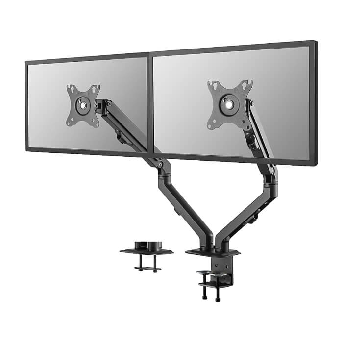 Neomounts by NewStar Flat Screen Desk Mount (stand/grommet) for 2 screens ID 66822 (тъмнейл - 3)