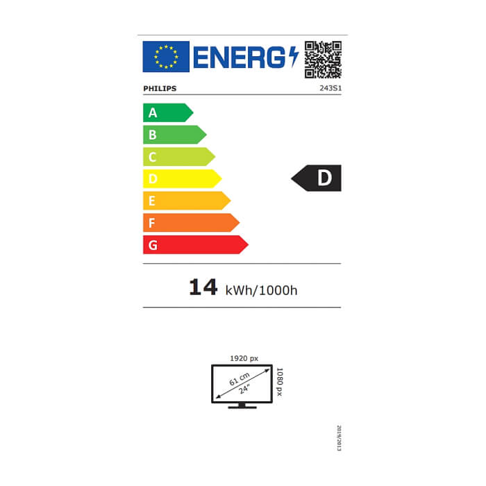 Philips 243S1, 23.8" Wide IPS LED, 4 ms, 1000:1 50M:1 DCR, 250cd/m2, 1920x1080@75Hz, HDMI, DVI, USB-C 3.2, Tilt, Pivot, Swivel, Height Adjust, Speakers, Black ID 64960 (тъмнейл - 4)