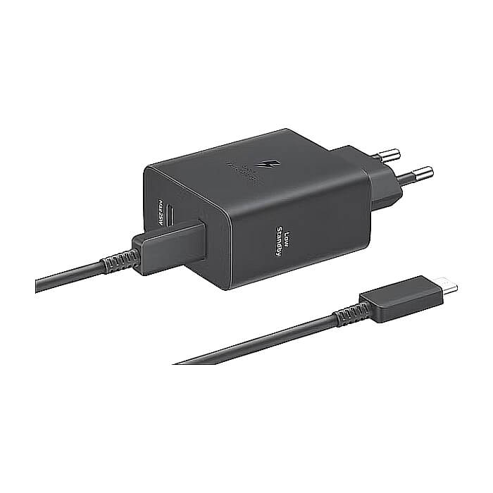 Samsung Power Adapter Duo 2x USB-C 50W - black ID 78578 (тъмнейл - 3)