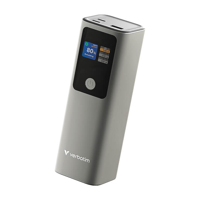 Verbatim Charge 'n' Go Power Bank 27000mAh 183W Grey ID 90601 (тъмнейл - 4)
