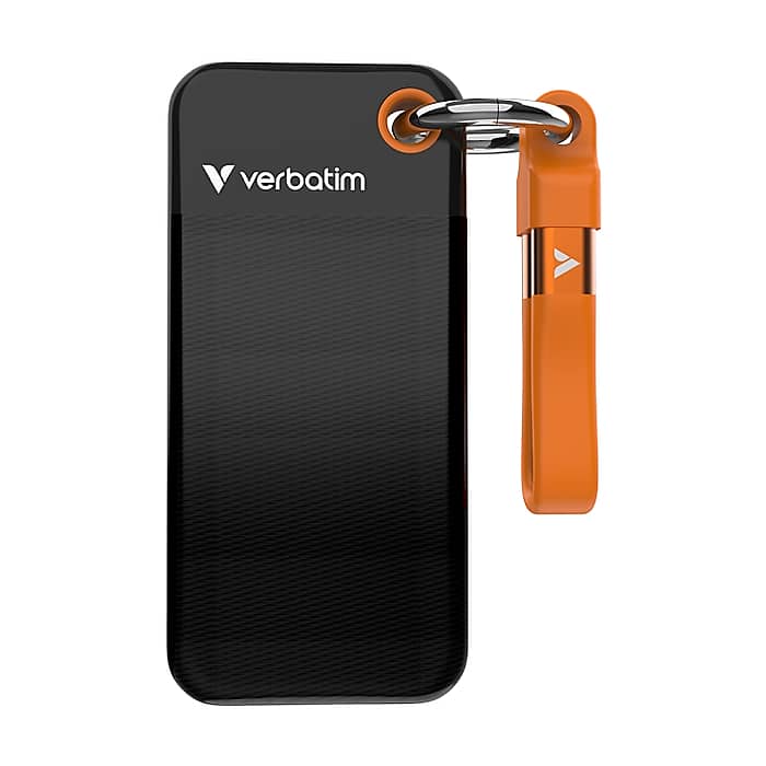 Verbatim Pocket SSD USB 3.2 Gen 2 512GB Black/Orange (тъмнейл - 2)