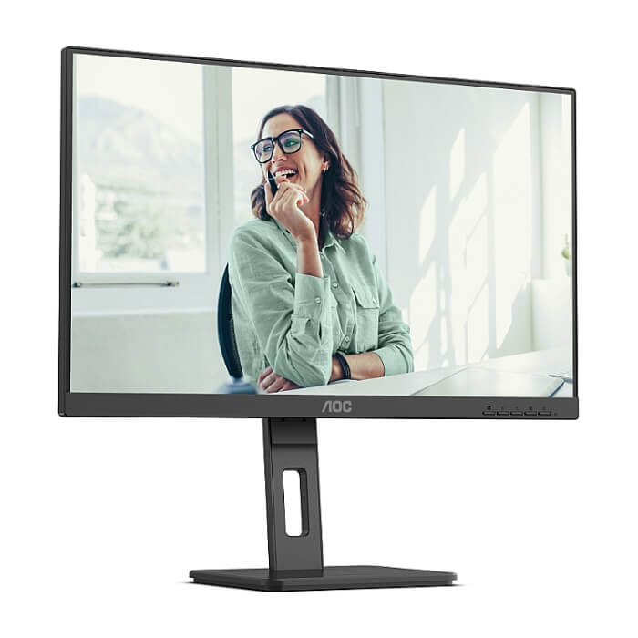 AOC 24P3CV, 23.8" IPS WLED, 1920x1080@75Hz, 4ms GtG, 300cd m/2, 1000:1, 50M:1 DCR, Adaptive Sync, FlickerFree, Low Blue Light, 2Wx2, Tilt, Height Adjust, Pivot, Swivel, HDMI, ID 96924 (тъмнейл - 2)