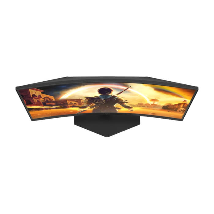 AOC C27G42E, 27" Curved 1500R, VA, WLED, 1920x1080@180Hz, 1ms GtG, 0.5ms MPRT, 300cd m/2, 3000:1, 80M:1 DCR, Adaptive Sync, FlickerFree, Low Blue Light, 2Wx2, Tilt, 2xHDMI, DP ID 86697 (тъмнейл - 5)
