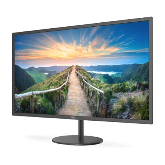 AOC Q32V4, 31.5" IPS WLED, 2560x1440@75Hz, 4ms GTG, 250cd/m2, 1000:1, 20M:1 DCR, Adaptive Sync, FlickerFree, Low Blue Light, 2Wx2, Tilt, HDMI, DP ID 65365 (тъмнейл - 2)