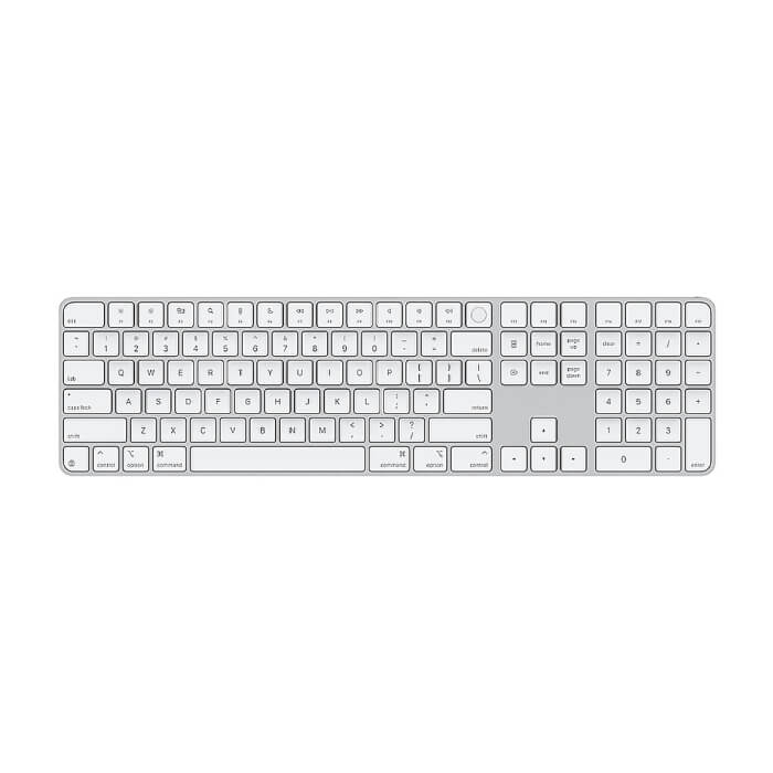 Apple Magic Keyboard (2024) w Touch ID and Numeric Keypad - Bulgarian - White Keys на супер цена