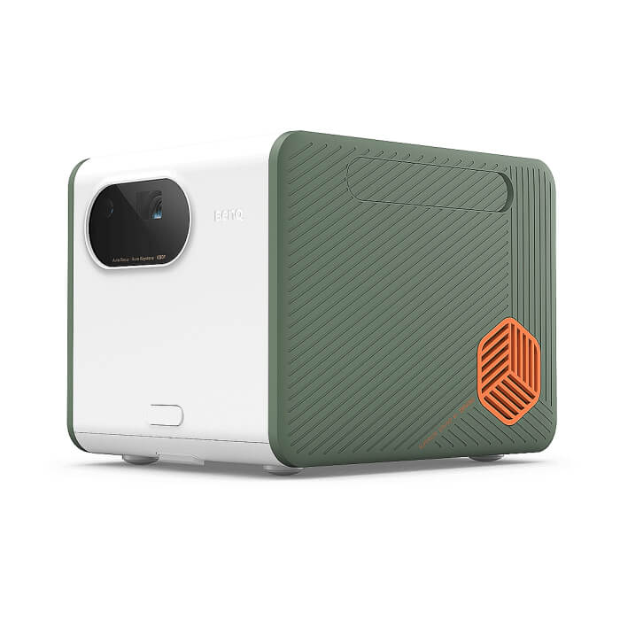 BenQ Portable GS50 DLP, Android TV, LED, 500lm, 1080p(1920x1080), REC709 98%, TR 1.21, 20W treVolo Chamber speaker (2.1 ch), USB-type-C, Wi-Fi 802.11, Built-in Battery, IPX2, Drop proof, 2D keystone ID 65819 (тъмнейл - 2)