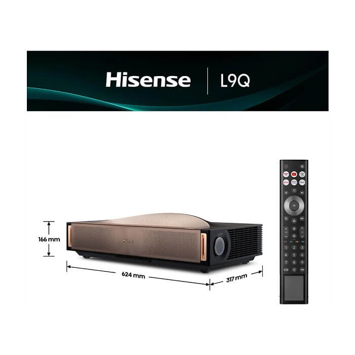 Hisense 4K Smart Laser TV L9Q, Ultra HD 3840x2160, 5000 lum, 5000;1,16:9 , 240 Hz, up tp 200 inch , Ultra short throw, HDR, HDR10, HDR 10+, Vidaa U7, 4 x HDMI, 2x10 W ID 99157 (тъмнейл - 2)