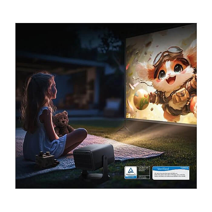 Hisense C2 Pro Smart mini Laser Projector, 4K Ultra HD 3840x2160, 2000:1, 2600 lum, 60 Hz, Optical Zoom& Digital Zoom,Dolby Vision, IMAX enhanced,Dolby Vision, HDR10+, HDR10, HLG, 2*10W ID 85752 (тъмнейл - 5)