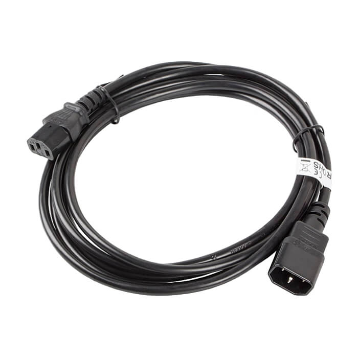 Кабел - Lanberg extension power supply cable IEC 320 C13 -> C14 3m VDE, black ID 72494 (тъмнейл - 2)