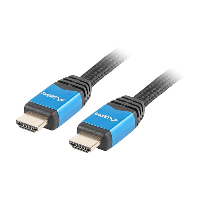 Кабел - Lanberg HDMI M/M V2.0 cable 1.8m CU, black premium ID 72534 (тъмнейл - 2)