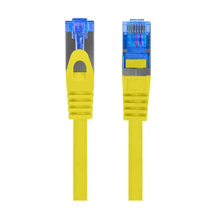 Кабел - Lanberg patch cord CAT.6A FTP LSZH CCA 10m Fluke Passed, yellow ID 72320 на супер цена