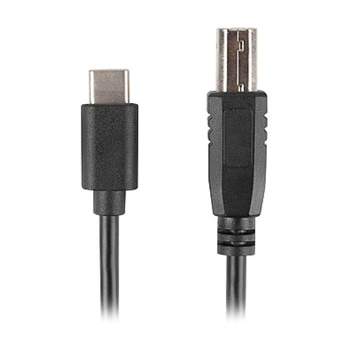 Кабел - Lanberg USB-C (M) -> USB-B (M) 2.0 ferrite cable 1.8m, black ID 72608 на супер цена от GT Computers Кабел - Lanberg USB-C (M) -> USB-B (M) 2.0 ferrite cable 1.8m, black ID 72608 на супер цена