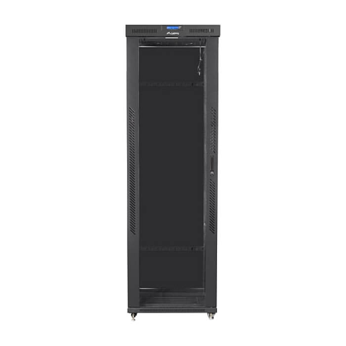 Lanberg rack cabinet 19" free-standing 47U/800x1000 (flat pack) with glass door lcd black v2 ID 87172 (тъмнейл - 5)