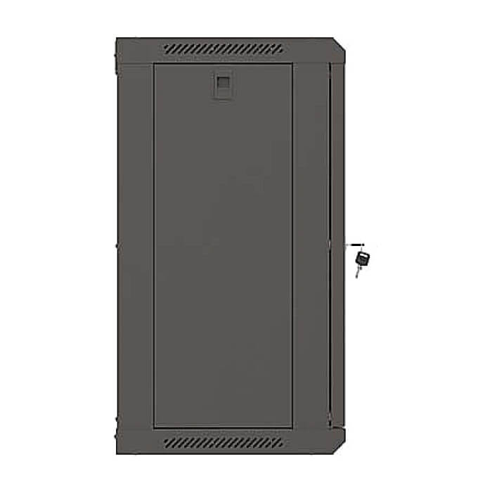 Lanberg Rack Cabinet, 19" wall-mount 12U/540x350 (flat pack) with glass door, Black ID 96717 (тъмнейл - 4)