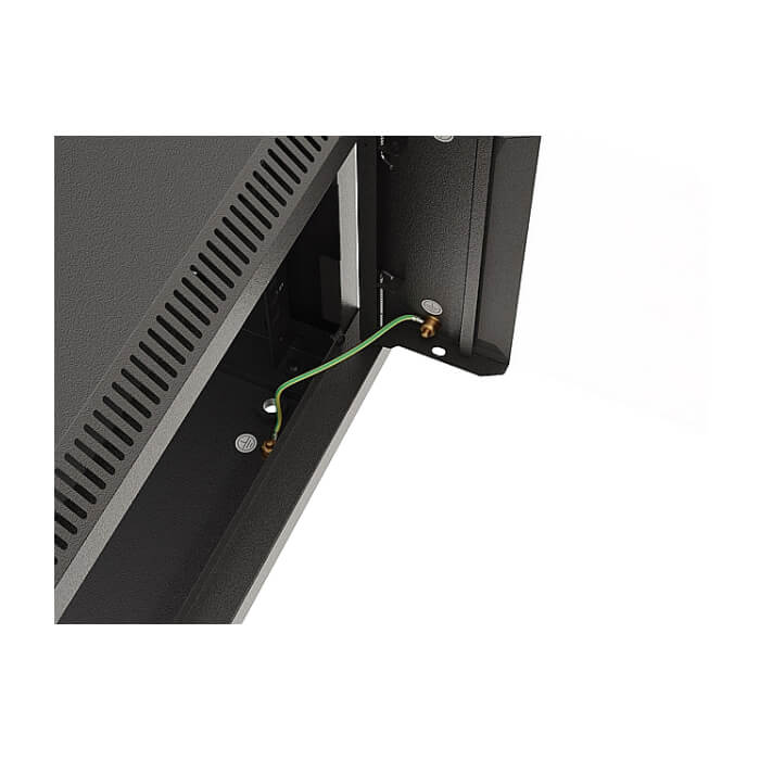 Lanberg rack cabinet 19" wall-mount 6U/540x350 (flat pack) with glass door black ID 87608 (тъмнейл - 2)