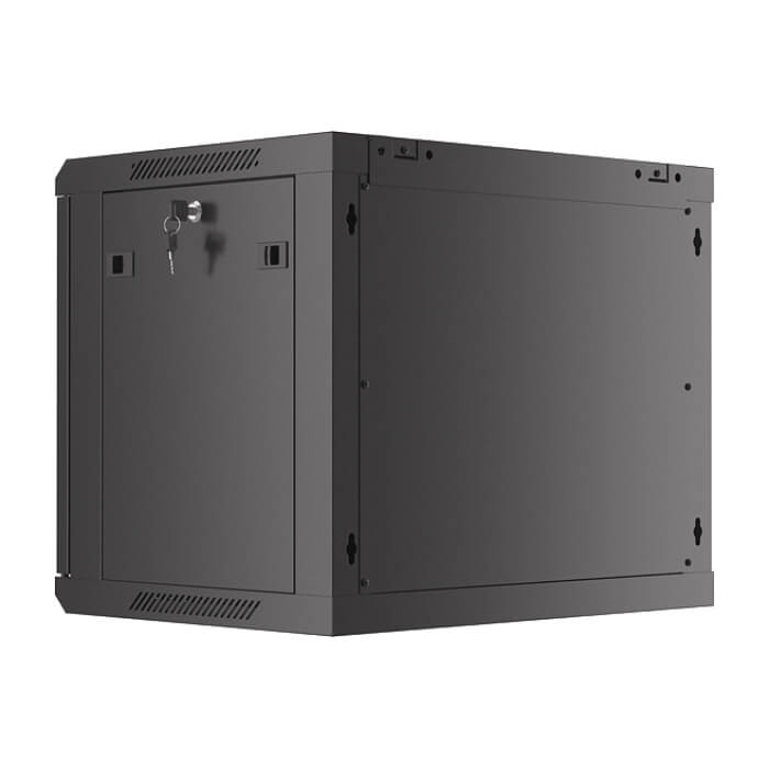 Lanberg rack cabinet 19" wall-mount 9U/600x450 with perforated door black (flat pack) ID 87594 (тъмнейл - 4)