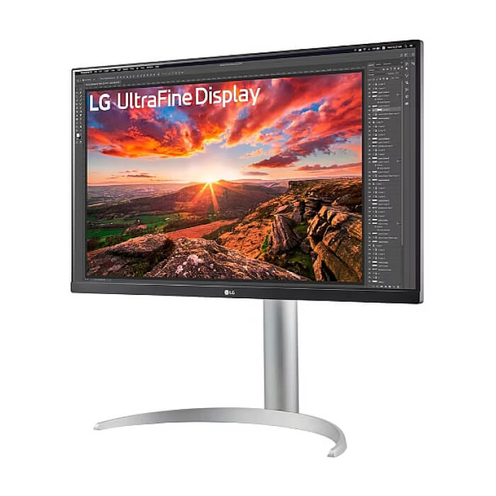 LG 27UP850K-W, 27" UltraFine UHD, IPS 4K , 5ms, 1200:1, 400cd/m2, 3840 x 2160, DCI-P3 95%, HDR 400, HDMI, USB-C, PD- 96 W, DisplayPort, Reader mode, Dynamic Action Sync, Tilt, Height (Range), Swivel, Speacers 2x5W, LG Switch, Black ID 85253 (тъмнейл - 2)