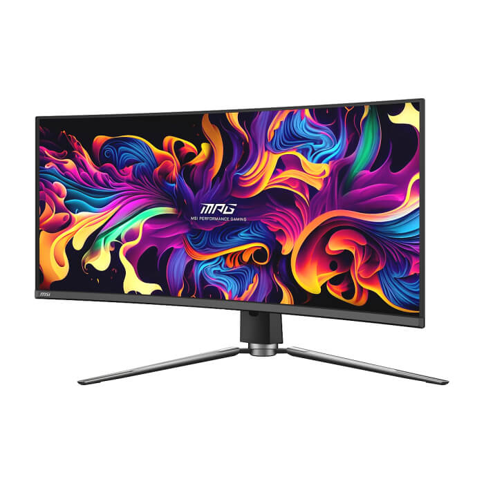 MSI MPG 341CQPX QD-OLED Gaming Monitor, 34", 0.03ms, 240Hz Curve 1800R, 3440x1440, G-SYNC, KVM, AI Vision, Console Mode, ClearMR 13000, HDR True Black 400, Type-C(98W PD), DP( ID 98805 (тъмнейл - 2)