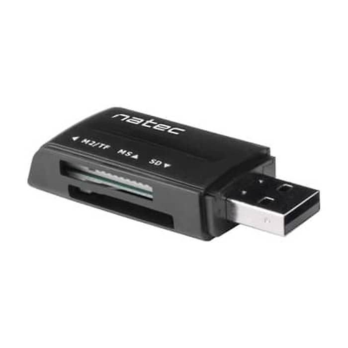 Natec Card Reader MINI ANT 3 SDHC MMC M2 MICRO SD USB 2.0 Black (тъмнейл - 3)