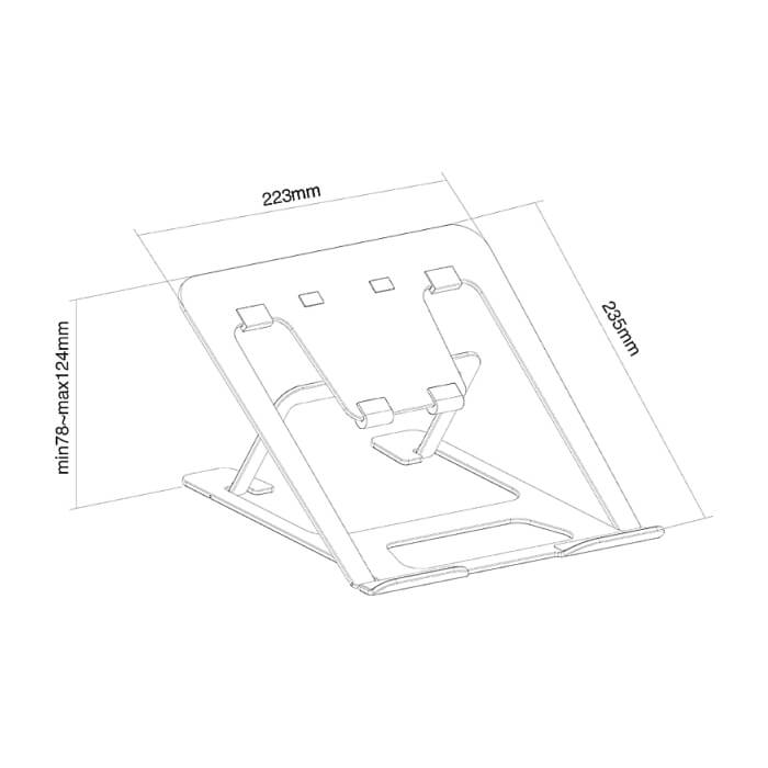 Neomounts by NewStar Notebook Desk Stand (ergonomic) ID 63335 (тъмнейл - 5)
