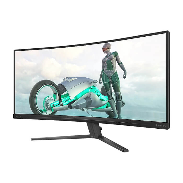 Philips 34M2C3500L, 34" Curved 1500R VA WLED, 3440x1440@180Hz, 1ms GtG, 0.5ms MPRT, 300cd m/2, 3000:1, Mega Infinity DCR, Adaptive Sync, FlickerFree, Low Blue Light, Tilt, 2xHDMI, DP ID 79372 (тъмнейл - 3)