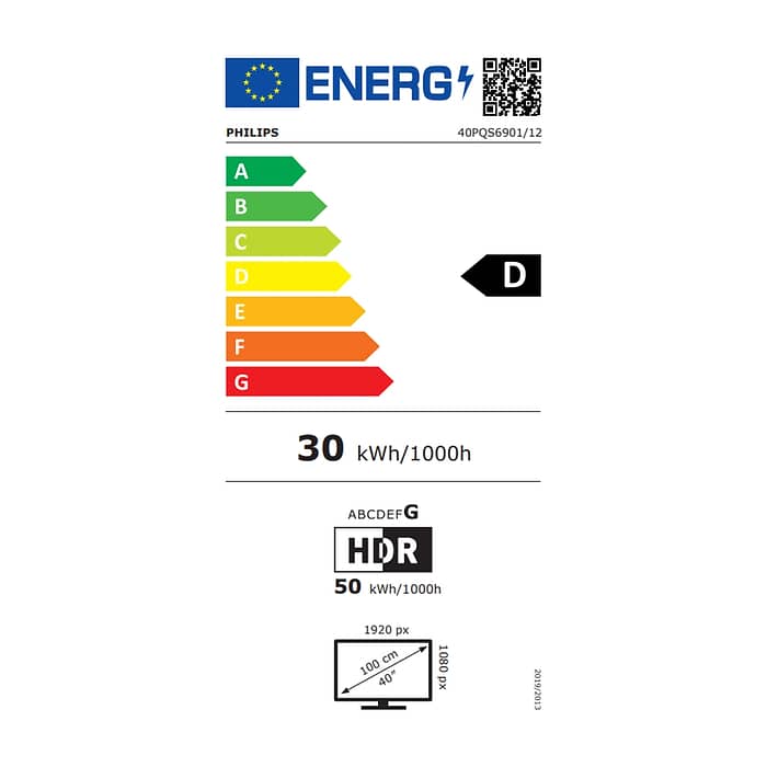 Philips 40PQS6901/12, 40'' QLED, FHD (1920x1080), 3 sided Ambilight, Pixel Plus HD, WCG 90% DCI, HDR10, HLG, Titan 3.0 OS , 3*HDMI, 2*USB, WiFi 4, 12W RMS, Black (тъмнейл - 4)