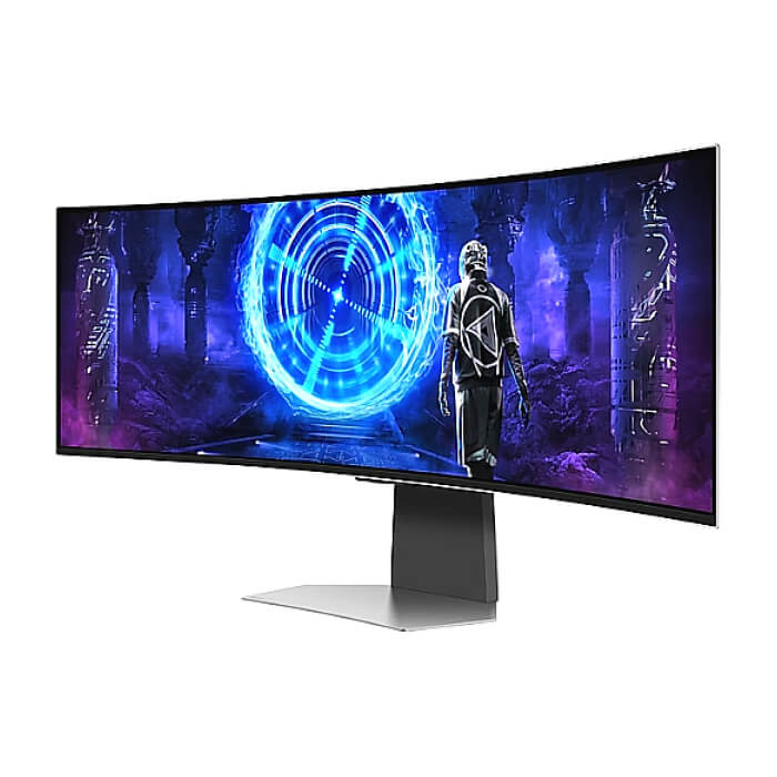 Samsung LS49DG950, 49" CURVED Odyssey G9 OLED, 1000R, 240Hz, 32:9, 5120 x 1440, 250 cd/m2, Display Port, HDMI, Micro HDMI, USB Hub, Silver ID 95840 (тъмнейл - 4)