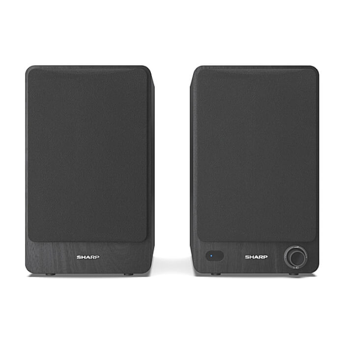 Sharp Audio Systems CP-SS30(BK), Hifi Systems BOOKSHELF SPEAKERS 60W (2 x 30W) RMS 2, Bluetooth v5.0, USB playback, MP3 Audio decoder, RCA L/R In, 3.5mm Aux-in / line-in, Digital optical-in, Wooden speaker, Black (тъмнейл - 3)