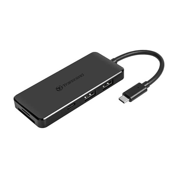 Transcend 3-Port Hub, 1-Port PD, SD/MicroSD Reader, USB 3.1 Gen 2, Type C (тъмнейл - 2)