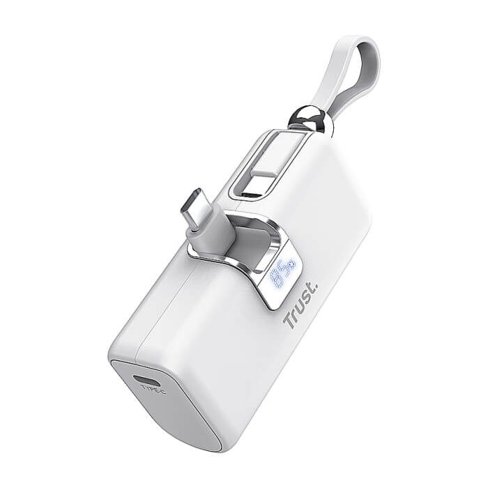 TRUST Pacto 5000 mAh Pocket Powerbank White ID 97840 на супер цена