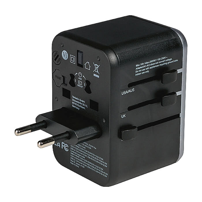 Verbatim UTA-04 Universal Travel Adapter with 1 x USB-C PD 61W & QC 3.0 / 1 x USB-C / 3 x USB-A (тъмнейл - 3)