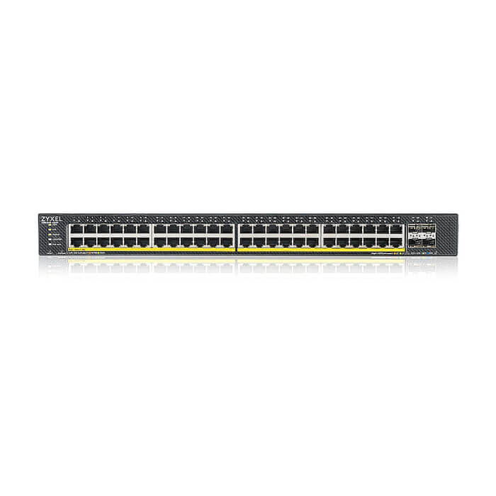 Zyxel XGS1935-52HP, 52 Port Lite-L3 Smart Managed PoE Switch, 48x Gigabit PoE and 4x 10G SFP+, hybrid mode, standalone or NebulaFlex Cloud, 375 Watt PoE на супер цена