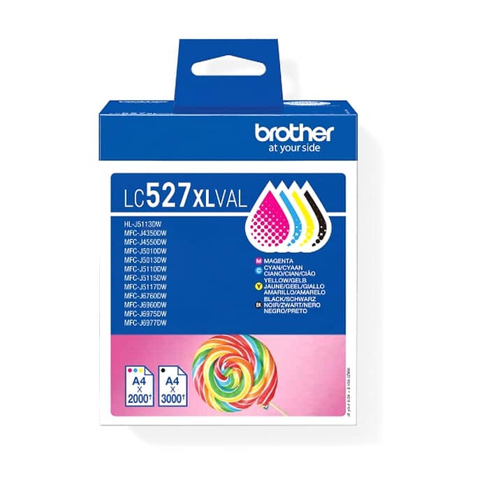 Brother LC527XLVAL Coloured Multipack Ink Cartridge for MFCJ5010DW/MFCJ5110DW ID 99451 (тъмнейл - 3)