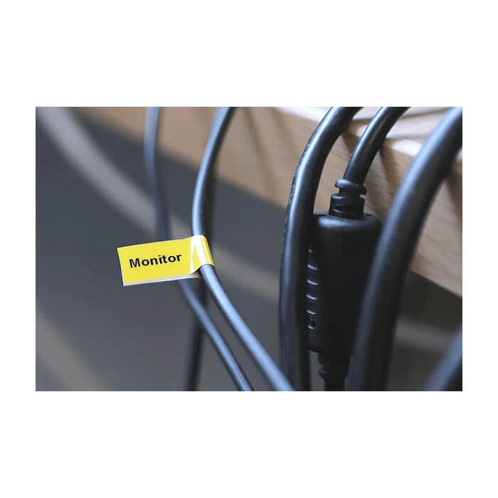 Brother TZe-FX621 Tape Black on Yellow, Flexible ID, 9mm, 8m - Eco ID 70706 (тъмнейл - 2)