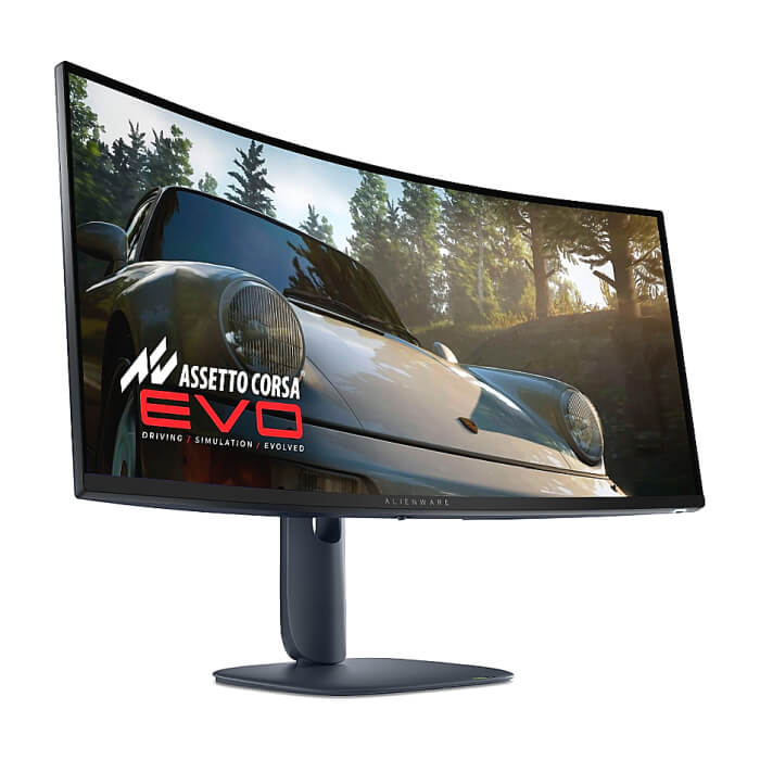 Dell Alienware AW3425DW , 34.2" CURVED QD-OLED 21:9 ,0.03ms GTG, WQHD (3440x1440), 240Hz, 1,500,000:1, 1000cd/m2, NVIDIA G-SYNC Compatible, AMD FreeSync Premium, HDR 400, 99.3 ID 89689 (тъмнейл - 2)
