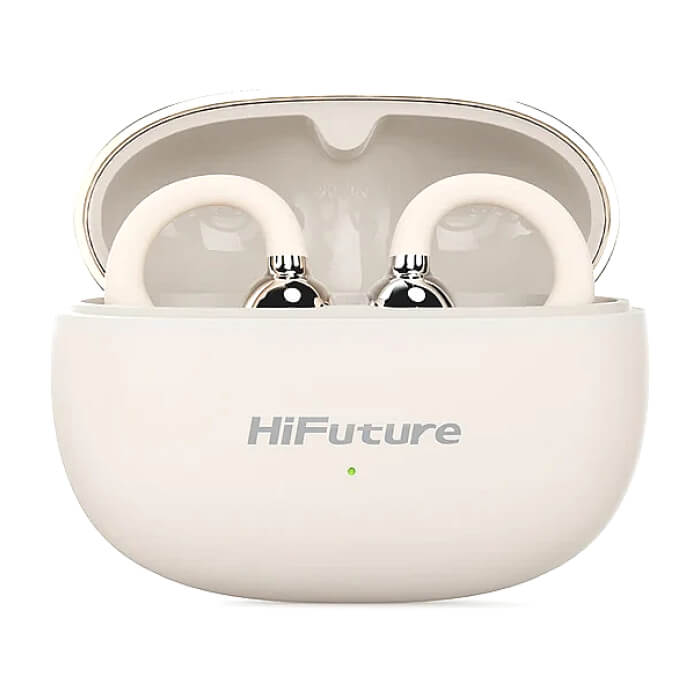 HiFuture FlexClip Champagne Gold, Open Ear Comfort, Bluetooth 5.4, 4 Mics ENC Calling System, Playtime up to 30 Hours, IPX5 Waterproof, 12mm Driver Bass Boost ID 94741 на супер цена от GT Computers HiFuture FlexClip Champagne Gold, Open Ear Comfort, Bluetooth 5.4, 4 Mics ENC Calling System, Playtime up to 30 Hours, IPX5 Waterproof, 12mm Driver Bass Boost ID 94741 на супер цена