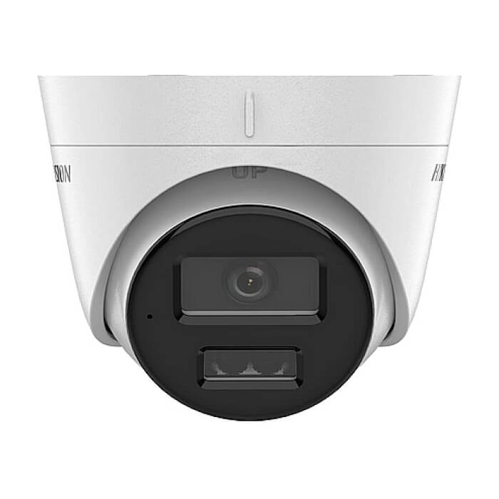 HikVision 4 MP Smart Hybrid Light Fixed Turret Network Camera, 2.8mm, IR, White Light up to 30m, 120 dB WDR, H.265+, IP67, built-in microphone, 12Vdc/PoE 6.5W ID 80695 на супер цена