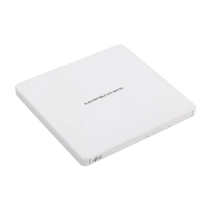 Hitachi-LG GP60NW60 Ultra Slim External DVD-RW, Super Multi, Silent Play, Win & MAC OS Compatible, M-DISC Support, White на супер цена