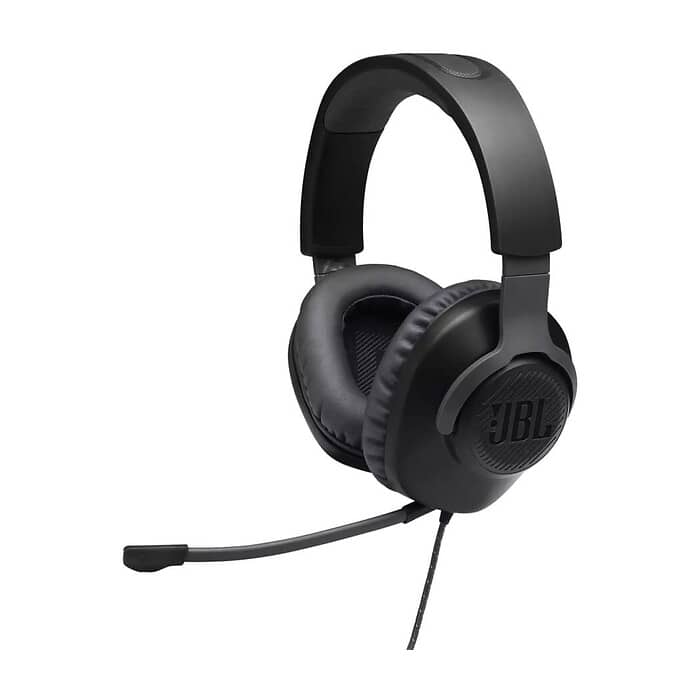 JBL QUANTUM 100 BLK Wired over-ear gaming headset with a detachable mic ID 74610 на супер цена от GT Computers JBL QUANTUM 100 BLK Wired over-ear gaming headset with a detachable mic ID 74610 на супер цена