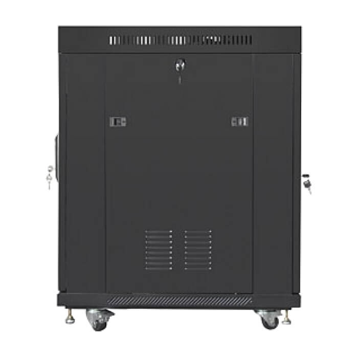 Lanberg rack cabinet 19" free-standing 15U/800x1000 (flat pack) with glass door lcd black v2 ID 87197 (тъмнейл - 5)