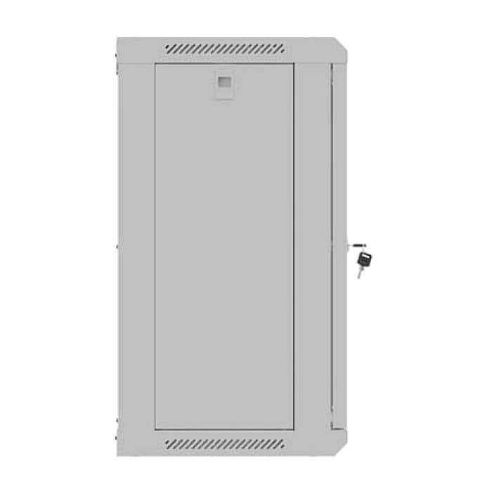 Lanberg Rack Cabinet, 19" wall-mount 12U/540x350 (flat pack) with glass door, Grey ID 96716 (тъмнейл - 3)